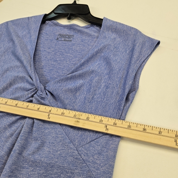 Patagonia Seabrook Violet Blue Midi Slim Fit Dress Womens Size Medium Gorpcore - Picture 3 of 9